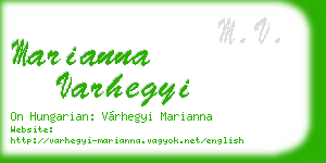 marianna varhegyi business card